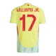 Men's Spain WILLIAMS JR. #17 Away Soccer Jersey Euro 2024 - acejersey