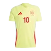 Men's Spain OLMO #10 Away Soccer Jersey Euro 2024 - acejersey