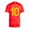 Men's Spain OLMO #10 Home Soccer Jersey Euro 2024 - acejersey