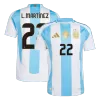 Argentina L.MARTÍNEZ #22 Home Soccer Jersey 2024 - Player Version - acejersey