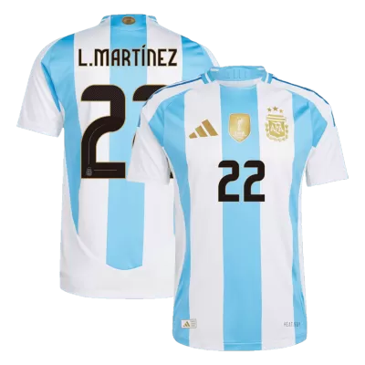 Argentina L.MARTÍNEZ #22 Home Soccer Jersey 2024 - Player Version - acejersey