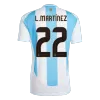 Men's Argentina L.MARTÍNEZ #22 Home Soccer Jersey 2024 - acejersey