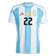 Men's Argentina L.MARTÍNEZ #22 Home Soccer Jersey 2024 - acejersey
