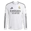 Men's Real Madrid Home Long Sleeve Soccer Jersey 2024/25 - Player Version - acejersey