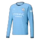 Men's Manchester City Home Long Sleeve Soccer Jersey 2024/25 - acejersey