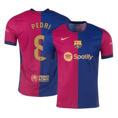 Barcelona PEDRI #8 Home Soccer Jersey 2024/25 - Player Version - acejersey