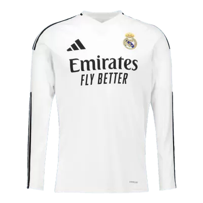 Men's Real Madrid Home Long Sleeve Soccer Jersey 2024/25 - acejersey