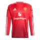 Men's Manchester United Home Long Sleeve Soccer Jersey 2024/25 - acejersey