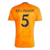 Men's Real Madrid BELLINGHAM #5 Away Soccer Jersey 2024/25 - acejersey