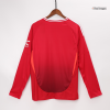 Men's Manchester United Home Long Sleeve Soccer Jersey 2024/25 - acejersey