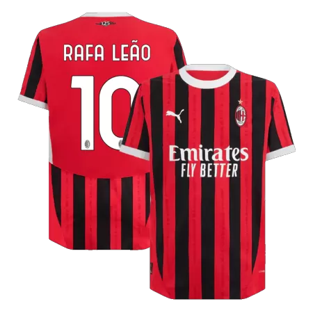 AC Milan RAFA LEÃO #10 Home Soccer Jersey 2024/25 - Player Version - acejersey
