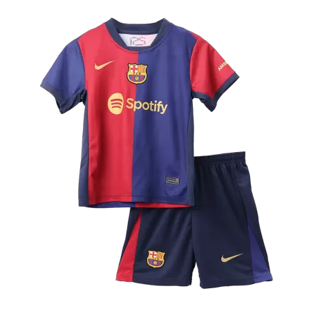 Kid's Barcelona Home Jerseys Kit(Jersey+Shorts) 2024/25 - acejersey