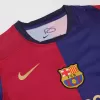 Men's Barcelona Home Long Sleeve Soccer Jersey 2024/25 - acejersey