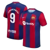 Men's Barcelona LEWANDOWSKI #9 Home Soccer Jersey 2023/24 - Fans Version - acejersey