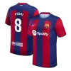 Men's Barcelona PEDRI #8 Home Soccer Jersey 2023/24 - Fans Version - acejersey