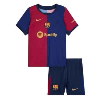 Kid's Barcelona Home Jerseys Kit(Jersey+Shorts) 2024/25 - acejersey