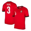 Men's Portugal PEPE #3 Home Soccer Jersey Euro 2024 - acejersey