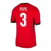 Men's Portugal PEPE #3 Home Soccer Jersey Euro 2024 - acejersey