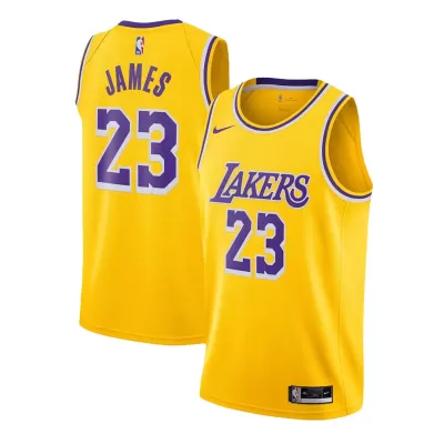 Youth Los Angeles Lakers LeBron James #23 Gold Swingman Jersey 2022/23 - Icon Edition - acejersey