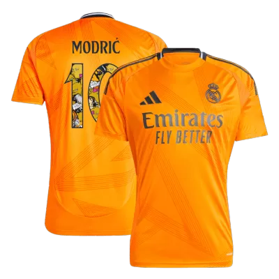 Men's Real Madrid MODRIĆ #10 Away Soccer Jersey 2024/25 - Bear Champ Font - acejersey