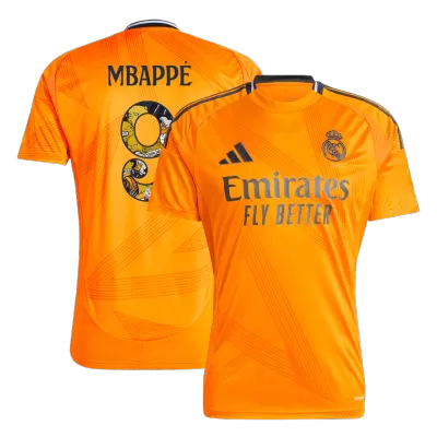 Men's Real Madrid MBAPPÉ #9 Away Soccer Jersey 2024/25 - Bear Champ Font - acejersey