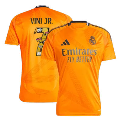 Men's Real Madrid VINI JR. #7 Away Soccer Jersey 2024/25 - Bear Champ Font - acejersey