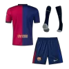 Men's Barcelona Home Jersey Full Kit 2024/25 - acejersey