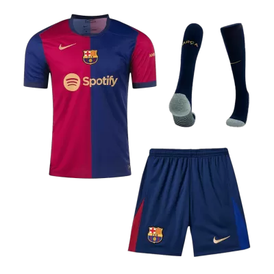 Men's Barcelona Home Jersey Full Kit 2024/25 - acejersey