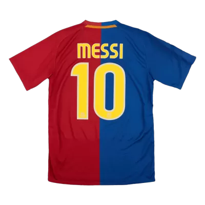 Barcelona MESSI #10 Home Retro Soccer Jersey 2008/09 - UCL Final - acejersey