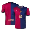 Men's Barcelona Home Soccer Jersey 2024/25 - Spotify Logo Without Text - acejersey