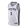 Youth San Antonio Spurs Victor Wembanyama #1 White Swingman Jersey - Association Edition - acejersey