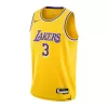 Youth Los Angeles Lakers Anthony Davis #3 Gold Swingman Jersey - Icon Edition - acejersey