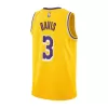 Youth Los Angeles Lakers Anthony Davis #3 Gold Swingman Jersey - Icon Edition - acejersey