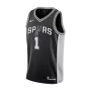 Youth San Antonio Spurs Victor Wembanyama #1 Black Swingman Jersey - Icon Edition - acejersey