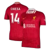 Men's Liverpool CHIESA #14 Home Soccer Jersey 2024/25 - acejersey