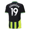 Men's Manchester City GÜNDOĞAN #19 Away Soccer Jersey 2024/25 - acejersey