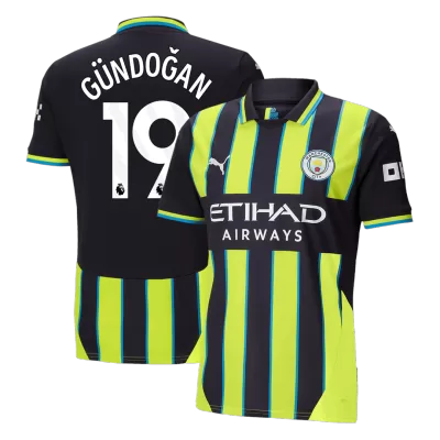 Men's Manchester City GÜNDOĞAN #19 Away Soccer Jersey 2024/25 - acejersey