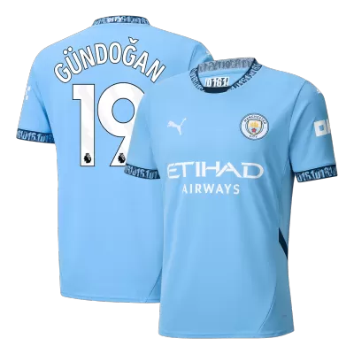 Men's Manchester City GÜNDOĞAN #19 Home Soccer Jersey 2024/25 - acejersey