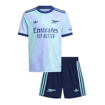 Kid's Arsenal Third Away Jerseys Kit(Jersey+Shorts) 2024/25 - acejersey