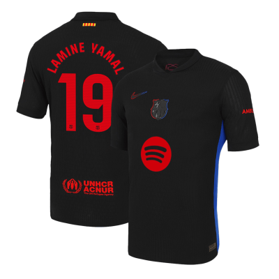 [Spotify Logo Without Text] Barcelona LAMINE YAMAL #19 Away Soccer Jersey 2024/25 - Player Version - acejersey