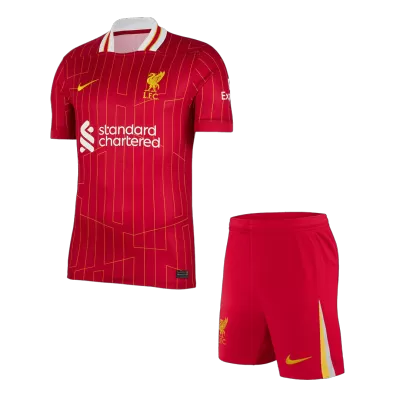 Men's Liverpool Home Jersey (Jersey+Shorts) Kit 2024/25 - Fans Version - acejersey