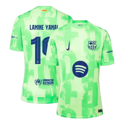 Men's Barcelona LAMINE YAMAL #19 Third Away Soccer Jersey 2024/25 UCL [Spotify Logo Without Text] - acejersey