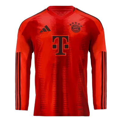 Men's Bayern Munich Home Long Sleeve Soccer Jersey 2024/25 - acejersey