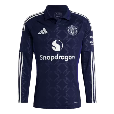 Men's Manchester United Away Long Sleeve Soccer Jersey 2024/25 - acejersey