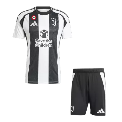 Men's Juventus Home Jersey (Jersey+Shorts) Kit 2024/25 - Save the Children Sponsor - acejersey