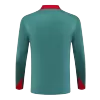 Liverpool 1/4 Zipper Green Tracksuit Kit(Top+Pants) 2024/25 for Adults - acejersey