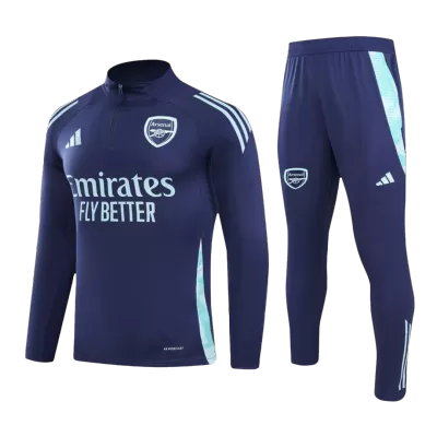 Kid's Arsenal Zipper Navy Tracksuit 2024/25 - acejersey