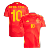 Men's Spain LAMINE YAMAL #10 Home Soccer Jersey Euro 2024 - acejersey