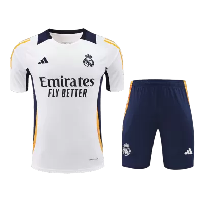 Men's Real Madrid Pre-Match Jersey (Jersey+Shorts) Kit 2024/25 - acejersey