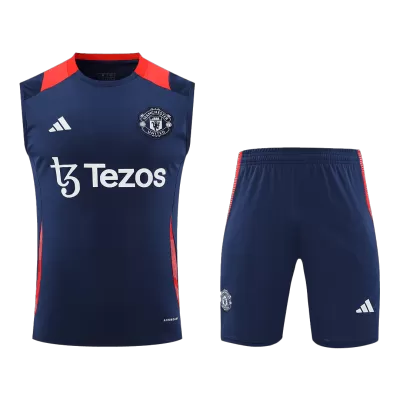 Men's Manchester United Pre-Match Kit (Vest+Shorts) 2024/25 - acejersey